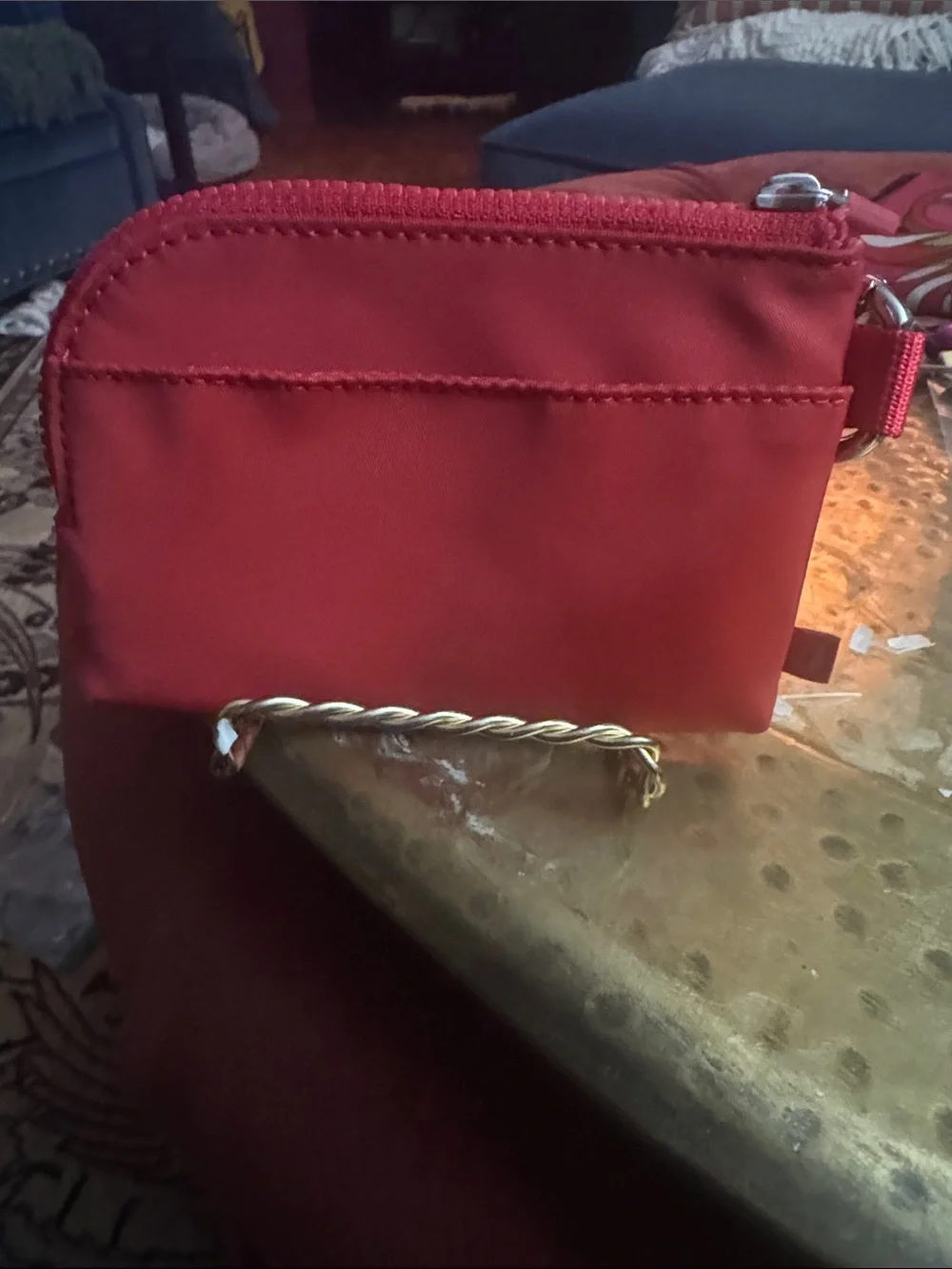 lululemon athletica Red Zip Wristlet Pouch